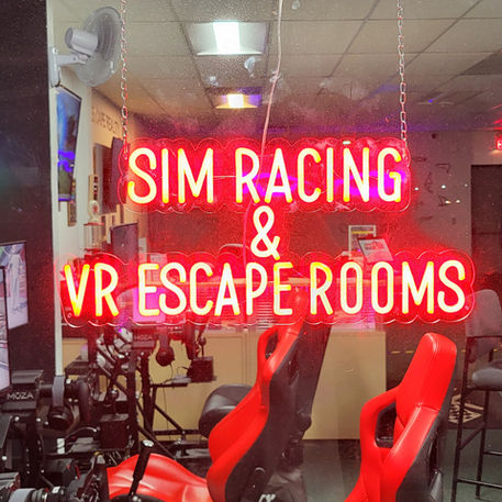 Sim racing and VR escape rooms facility sign in volo, il